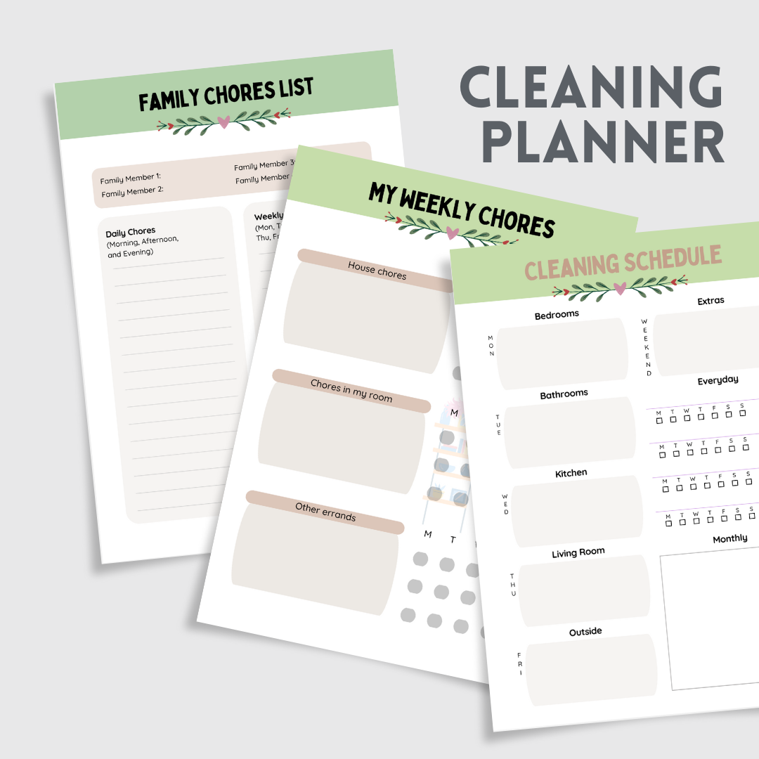 Cleaning Power Planner – For People Who Love a Tidy Space (But Also Hate Cleaning) with PLR