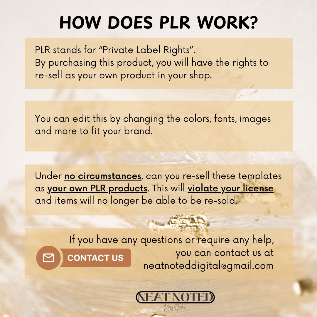 Minimalist Habit Tracker – Digital Download to Build Better Routines with PLR